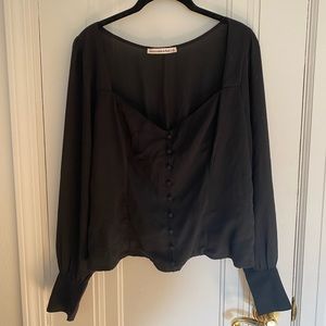 A&F Long Sleeve Button Up Blouse